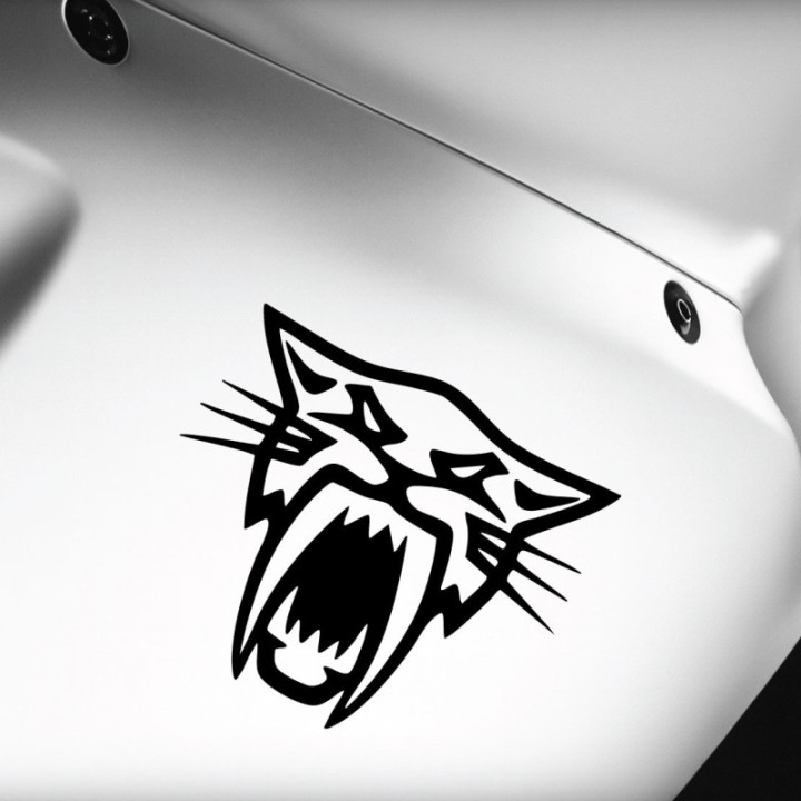 Arctic Cat Head Die Cut Style 2 Stickers Decals - DecalsHouse