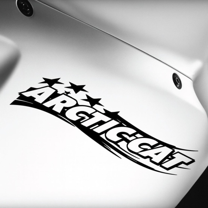 Arctic Cat Stars Die Cut Stickers Decals - DecalsHouse