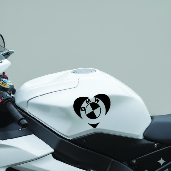 Bmw Heart Die Cut Stickers Decals - DecalsHouse