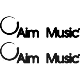 Aim Music Stickers – Record Store Music Decals (2-Pack)