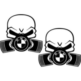 Bmw Skull Die Cut Style 2 Stickers Decals - DecalsHouse