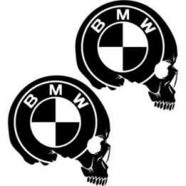 Bmw Skull Die Cut Style 4 Stickers Decals - DecalsHouse