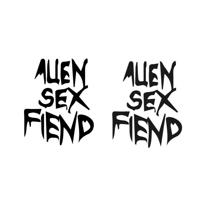 Alien Sex Fiend Stickers – Gothic Rock Decals (2-Pack)