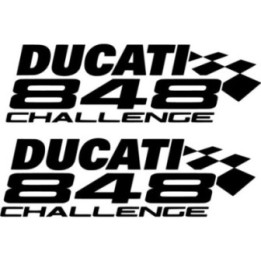 Ducati 848 Challange Die Cut Stickers Decals - DecalsHouse