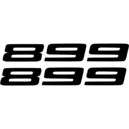 Ducati 899 Panigale Die Cut Numbers Stickers Decals - DecalsHouse