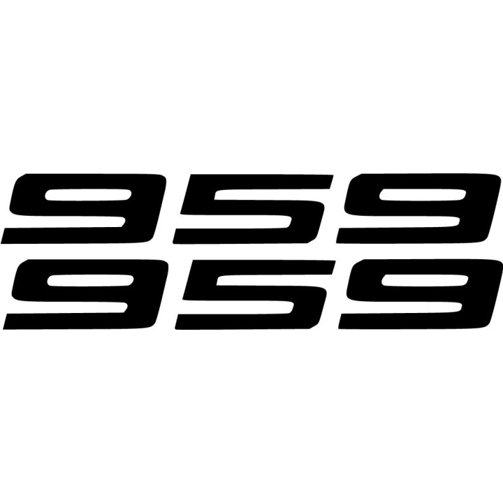 Ducati 959 Panigale Die Cut Numbers Stickers Decals - DecalsHouse