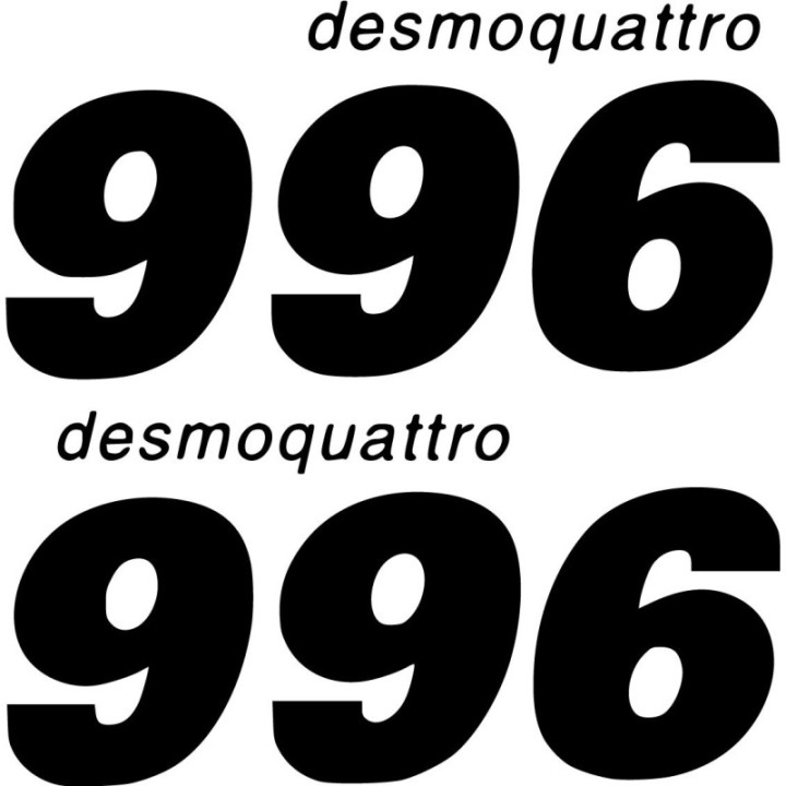 Ducati 996 Desmoquattro Die Cut Style 2 Stickers Decals - DecalsHouse