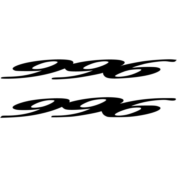 Ducati 996 Numbers Die Cut Stickers Decals - DecalsHouse