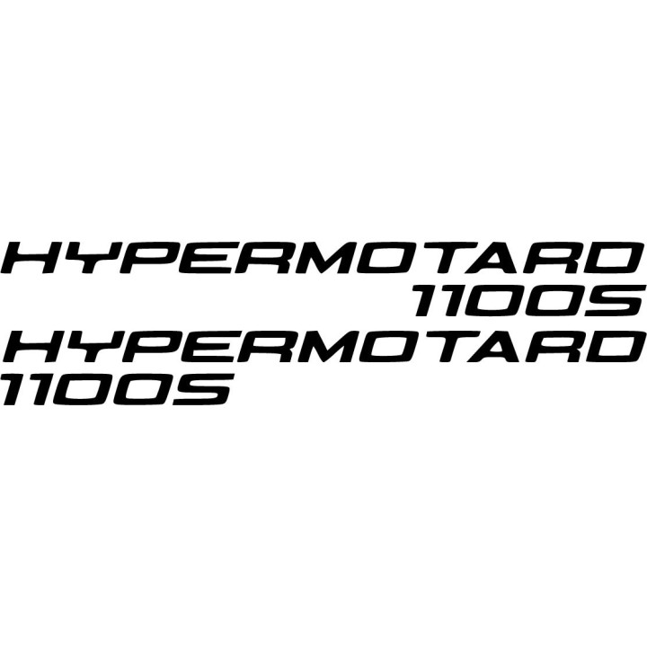 Ducati Hypermotard 1100 S Naked Bike Stickers – Motorcycle Decals (2-Pack)