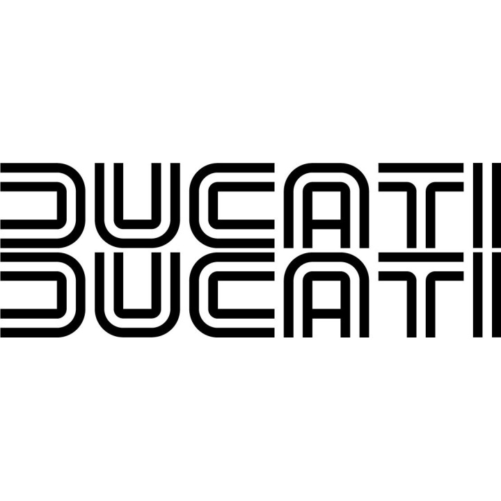 Ducati Lettering V2 Stickers – 916 Panigale Multistrada Decals (2-Pack)