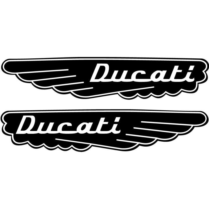 Ducati Logo Wings Die Cut Stickers Decals - DecalsHouse