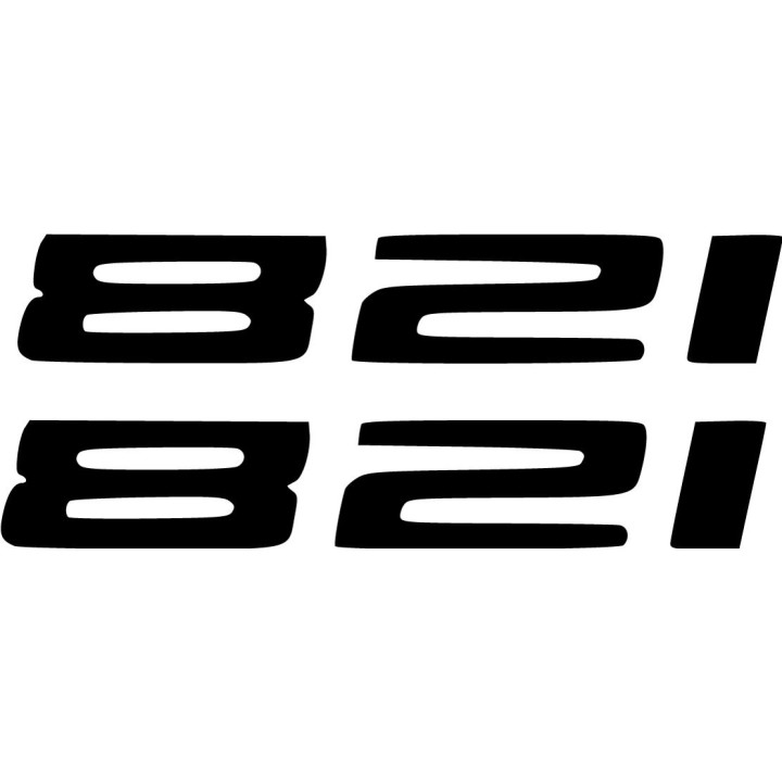 Ducati Monster 821 Die Cut Number Stickers Decals - DecalsHouse
