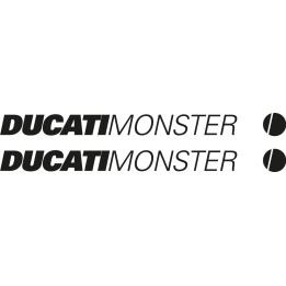 Ducati Monster Die Cut Style 4 Stickers Decals - DecalsHouse