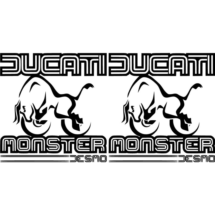 Ducati Monster Esmo Die Cut Stickers Decals - DecalsHouse