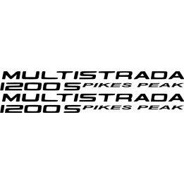 Ducati Multistrada 1200S Pikes Peak Stickers – Decals (2-Pack)