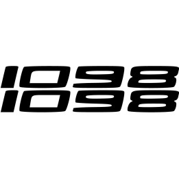 Ducati Superbike 1098 Die Cut Numbers Stickers Decals - DecalsHouse