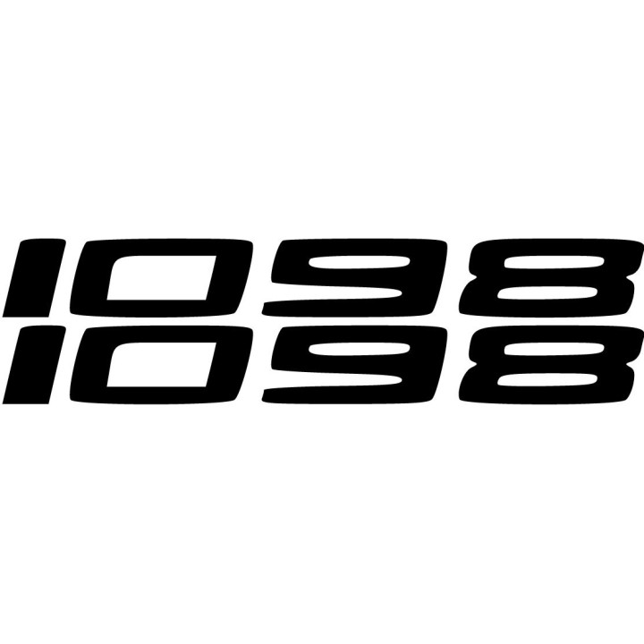 Ducati Superbike 1098 Die Cut Numbers Stickers Decals - DecalsHouse