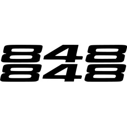 Ducati Superbike 848 Die Cut Numbers Stickers Decals - DecalsHouse