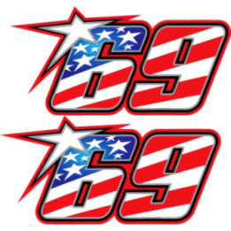Ducati 848 Nicky Hayden 69 Style 2 Stickers Decals - DecalsHouse