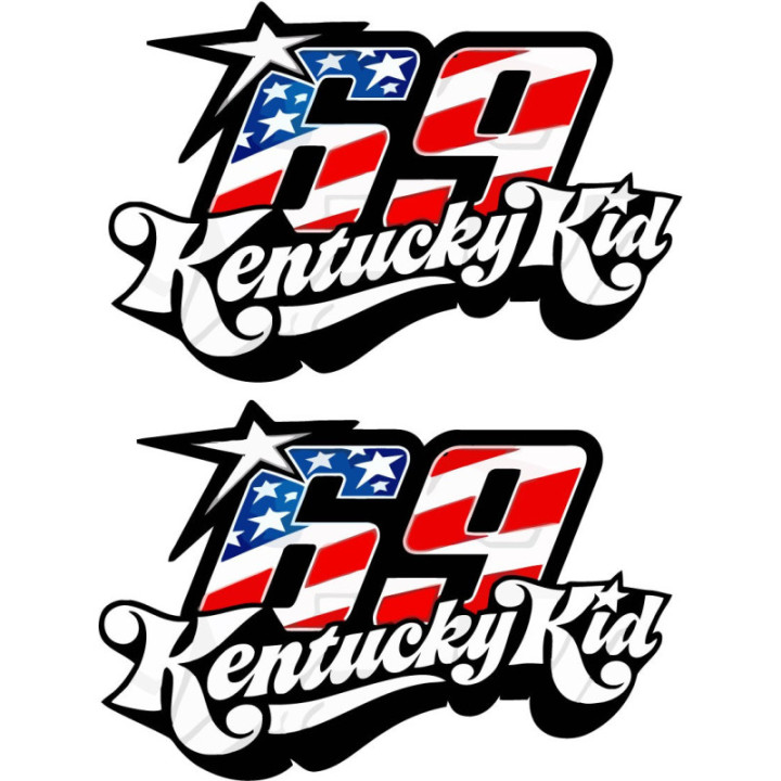 Ducati 848 Nicky Hayden 69 Style 3 Stickers Decals - DecalsHouse