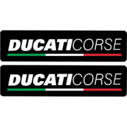 Ducati Long Badge Stickers – Monster Panigale Vintage Decals (2-Pack)
