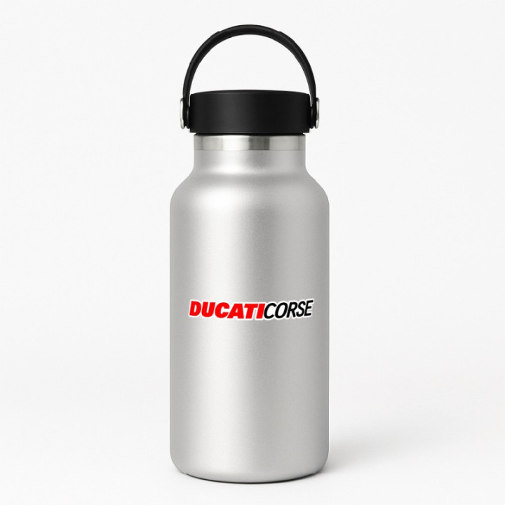 Ducati Corse Black And Red Lettering Stickers Decals - DecalsHouse