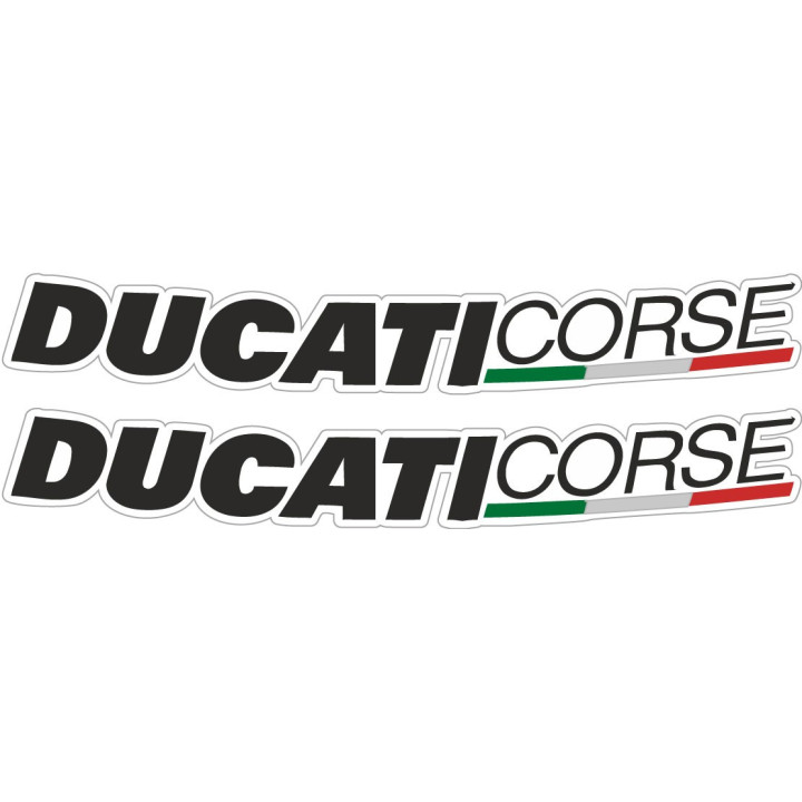 Ducati Corse Curved Stickers Decals - DecalsHouse