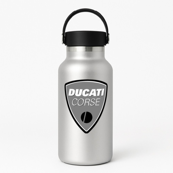 Ducati Corse Logo Grey Stickers Decals - DecalsHouse