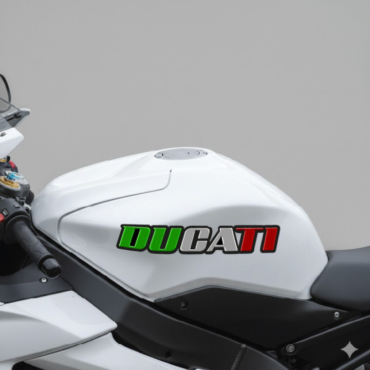Ducati Lettering Stickers Decals - DecalsHouse