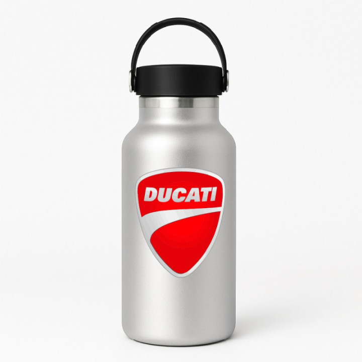 Ducati Classic Logo Stickers – Motorcycle Tank Restoration Decals (2-Pack)