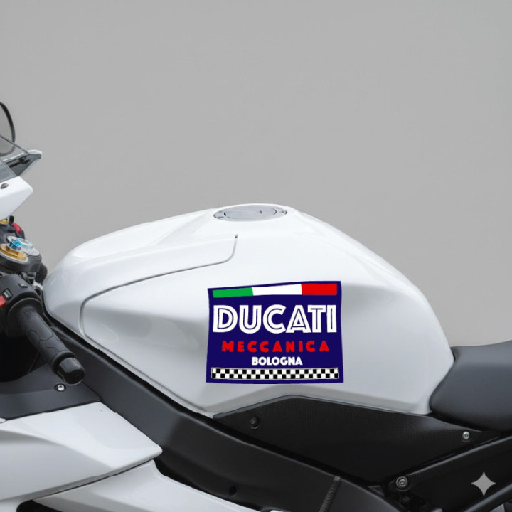 Ducati Meccanica Bologna Style 2 Stickers Decals - DecalsHouse