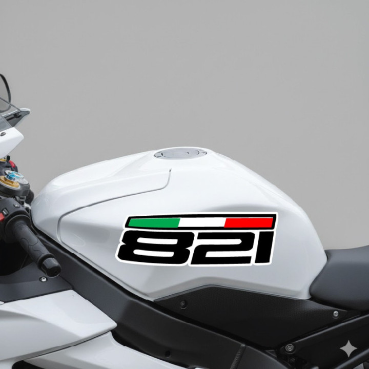 Ducati Monster 821 Stickers Style 2 – Naked Bike Decals (2-Pack)