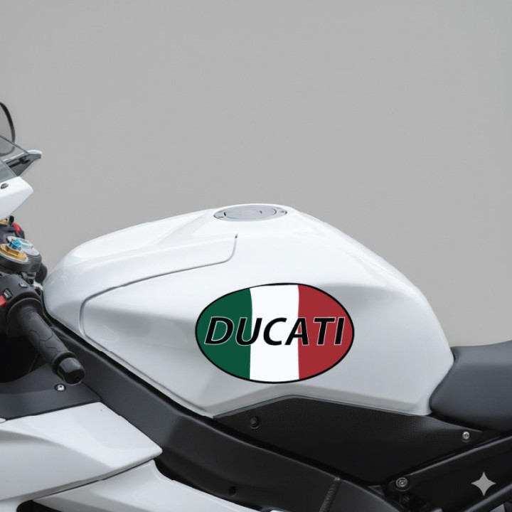 Ducati Oval Stickers Decals - DecalsHouse