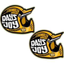 Ducati Scrambler Days Of Joy Stickers Decals - DecalsHouse