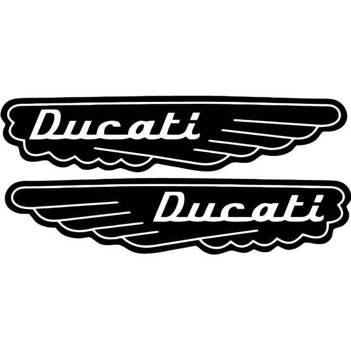 Ducati Scrambler Wings Both Sides Stickers Decals - DecalsHouse