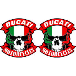 Ducati Skull Stickers Decals - DecalsHouse