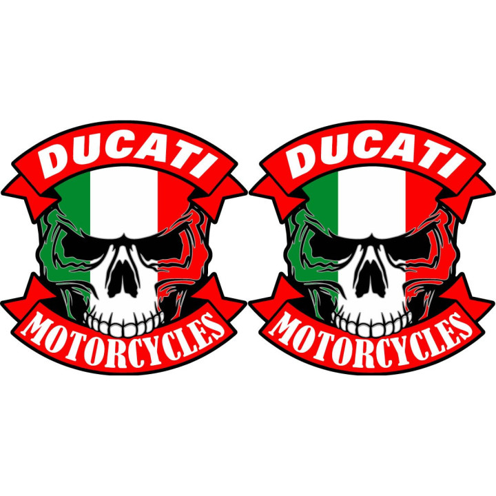 Ducati Skull Stickers Decals - DecalsHouse