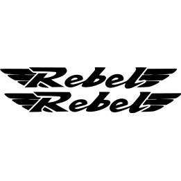 Honda Rebel 250 Style 2 Stickers – CMX 250 300 500 Cruiser Decals (2-Pack)