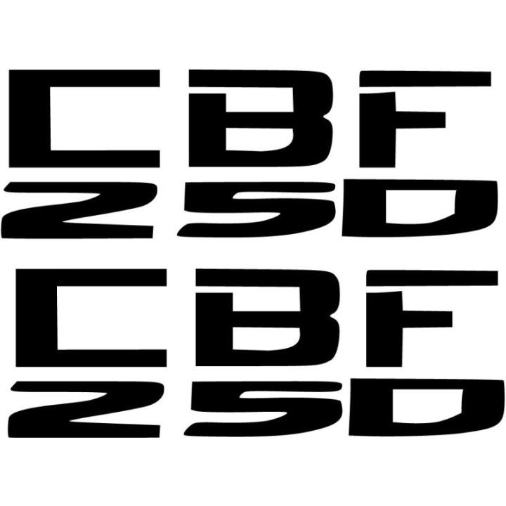 Honda Cbf 250 Die Cut Stickers Decals - DecalsHouse
