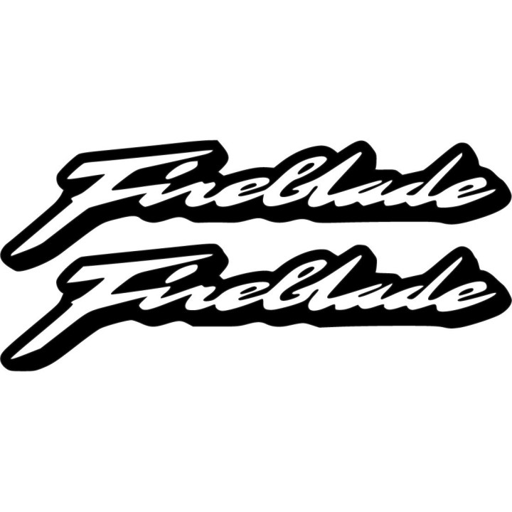 Honda Fireblade Die Cut Outline Stickers Decals - DecalsHouse