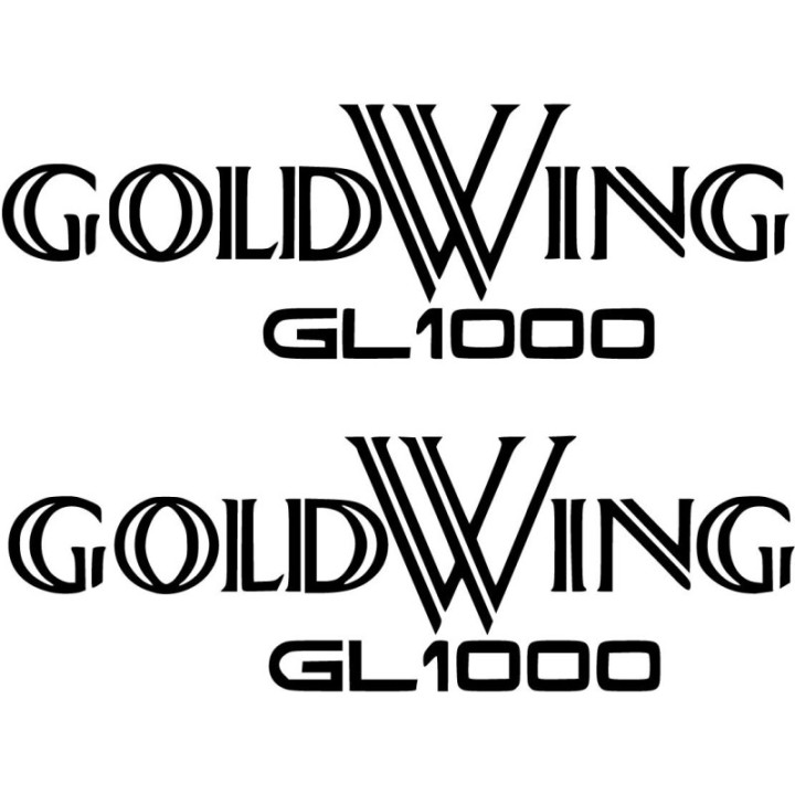 Honda Gl 1000 Gold Wing Die Cut Style 2 Stickers Decals - DecalsHouse