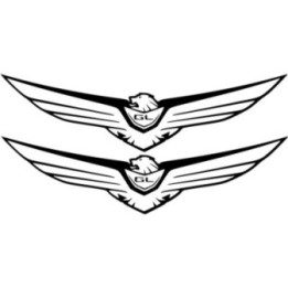 Honda Gl Gold Wing Die Cut Style 5 Stickers Decals - DecalsHouse