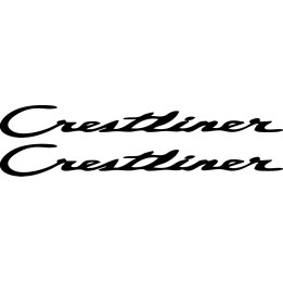 Crestliner Boat Stickers – Fishing Boat Marine Decals (2-Pack)