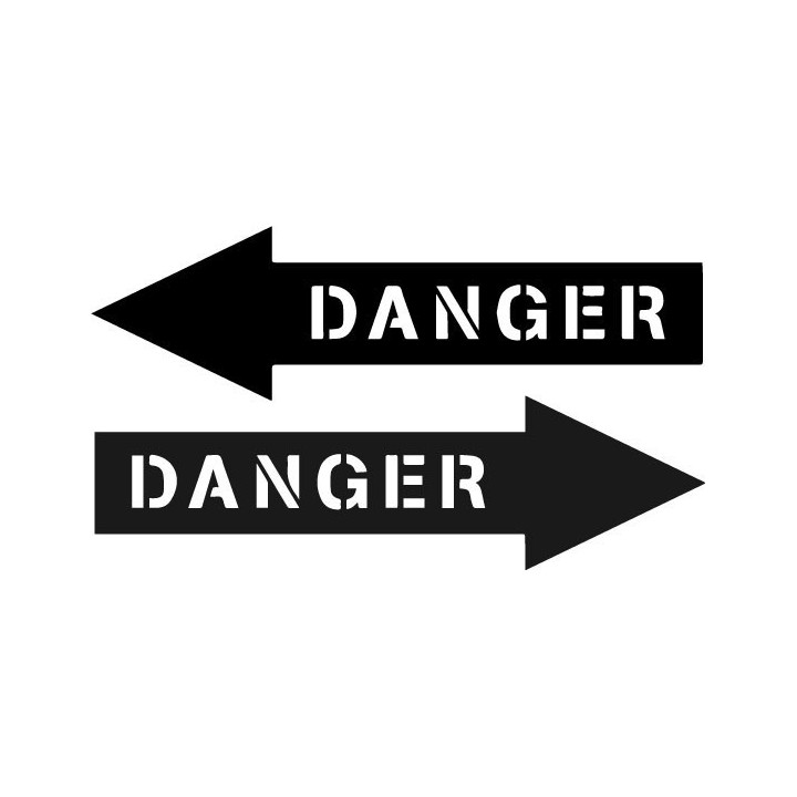 Buy Danger Arrows Boat Kit Decal Sticker Online