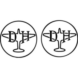 De Havilland Aircraft Stickers - Vintage Aero Decals (2-Pack)