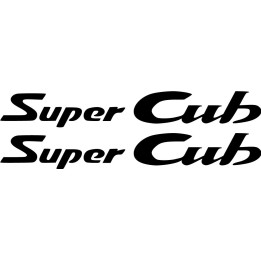 Honda Super Cub Stickers – C50 C70 C90 C125 Classic Motorcycle Decals (2-Pack)