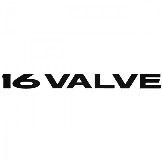 16 Valve Decal Sticker