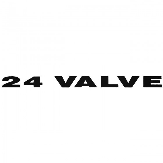 24 Valve Decal Sticker