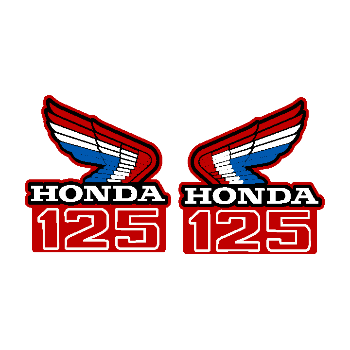 Honda 125 Wings Stickers Decals - DecalsHouse