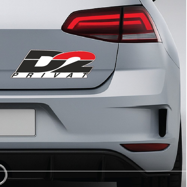 2x D2 Privat Stickers Decals - DecalsHouse